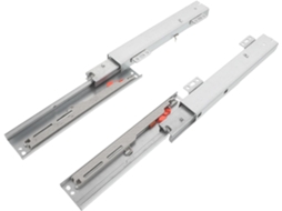 Conjunto De 2 Corrediças Telescópicas Extensão Total Para Gavetas, 20cm 7, 9 Polegadas, Com Fechamento Suave