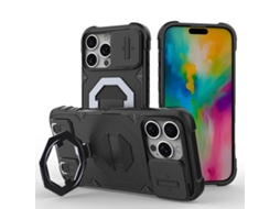 Capa Zruxe Compativel Com Iphone 16 Pro Max (suporte Magsafe - Alca - Azul Preto)