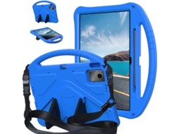 Capa Para Lenovo Idea Tab Plus 12.1“ (2025) Para Criança Leve Em Eva, À Prova De Choque, Com Pega E Suporte.alça De Ombro Azul Hexinyigjly