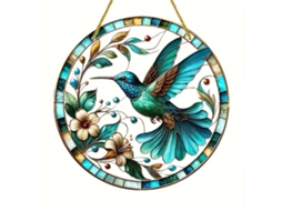 Colibri Azul Yk6006 Impresso Pintado Duplex 20x20cm