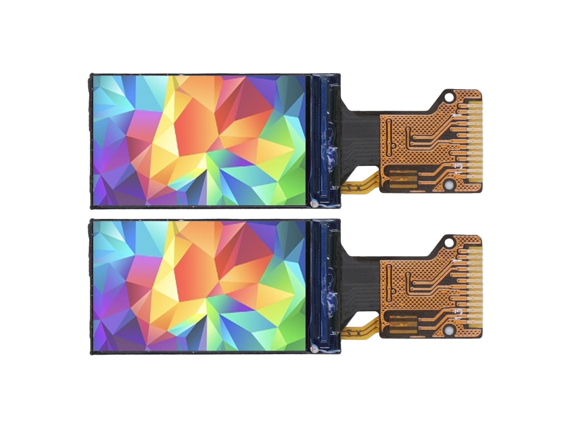 Tela LCD IPS de 1.08 polegadas 128x220 SPI resposta rápida e economia de energia com S/MARCA