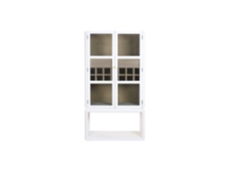 Bar de Vidro em Madeira de Olmo, 98x42x149cm ALEXANDRA HOUSE LIVING