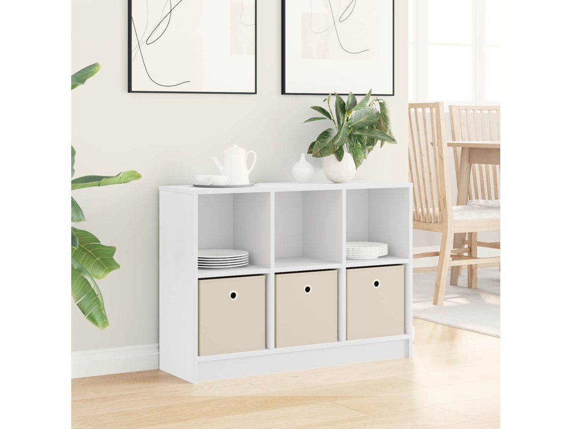 Vidaxl Buffet Branco 88,5 X 27,5 X 63,5 Cm