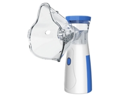Nebulizador Ultrassónico Portátil, Adequado Para Crianças E Adultos, Nas Cores Azul E Branco.
