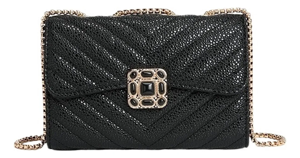 Bolsa Tiracolo Acolchoada Feminina, Bolsa De Corrente Da Modavayotoy