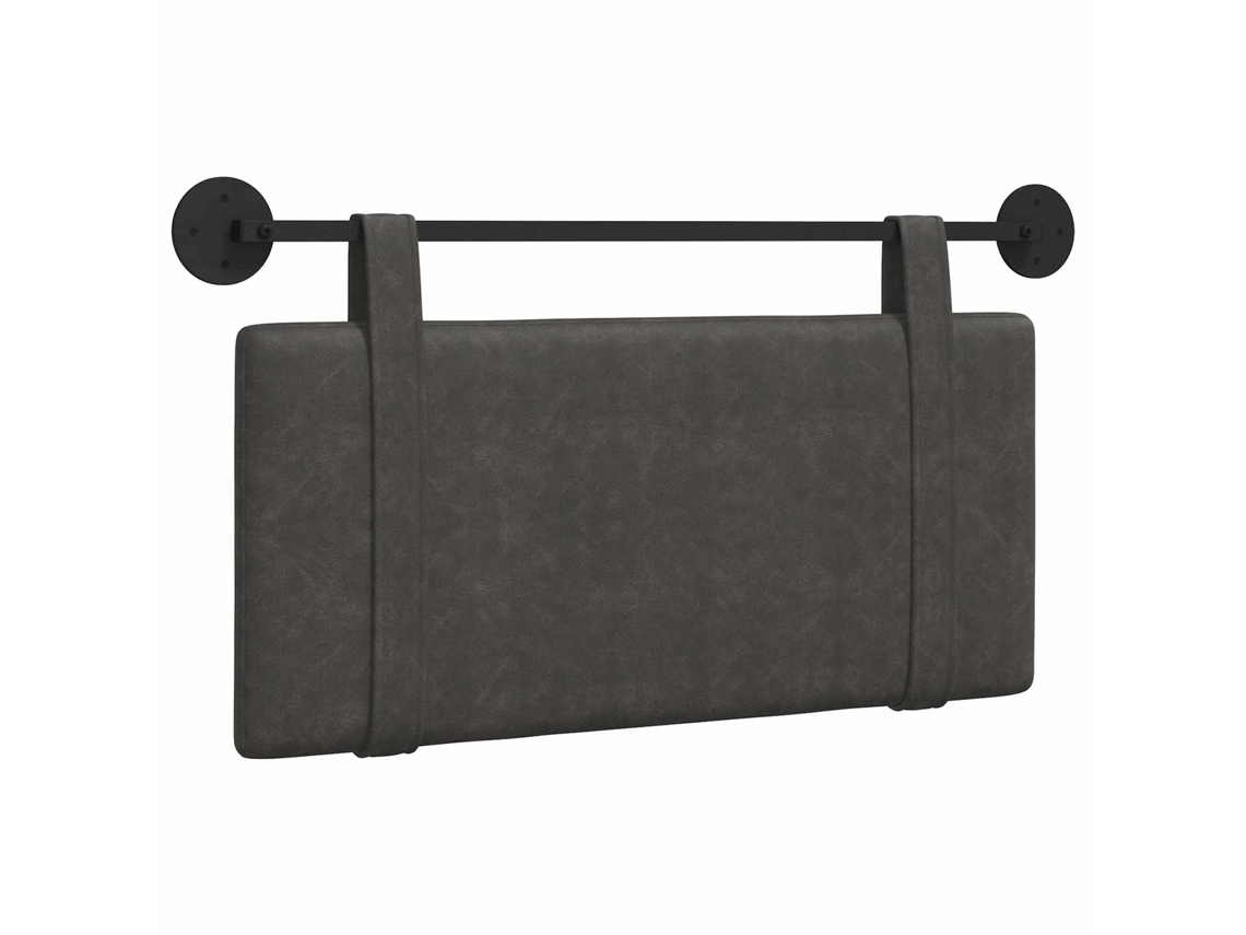 Conjunto 1 Cabeceira Moderna Vidaxl Preto Couro Sintético (100 X 55 X 5 Cm)