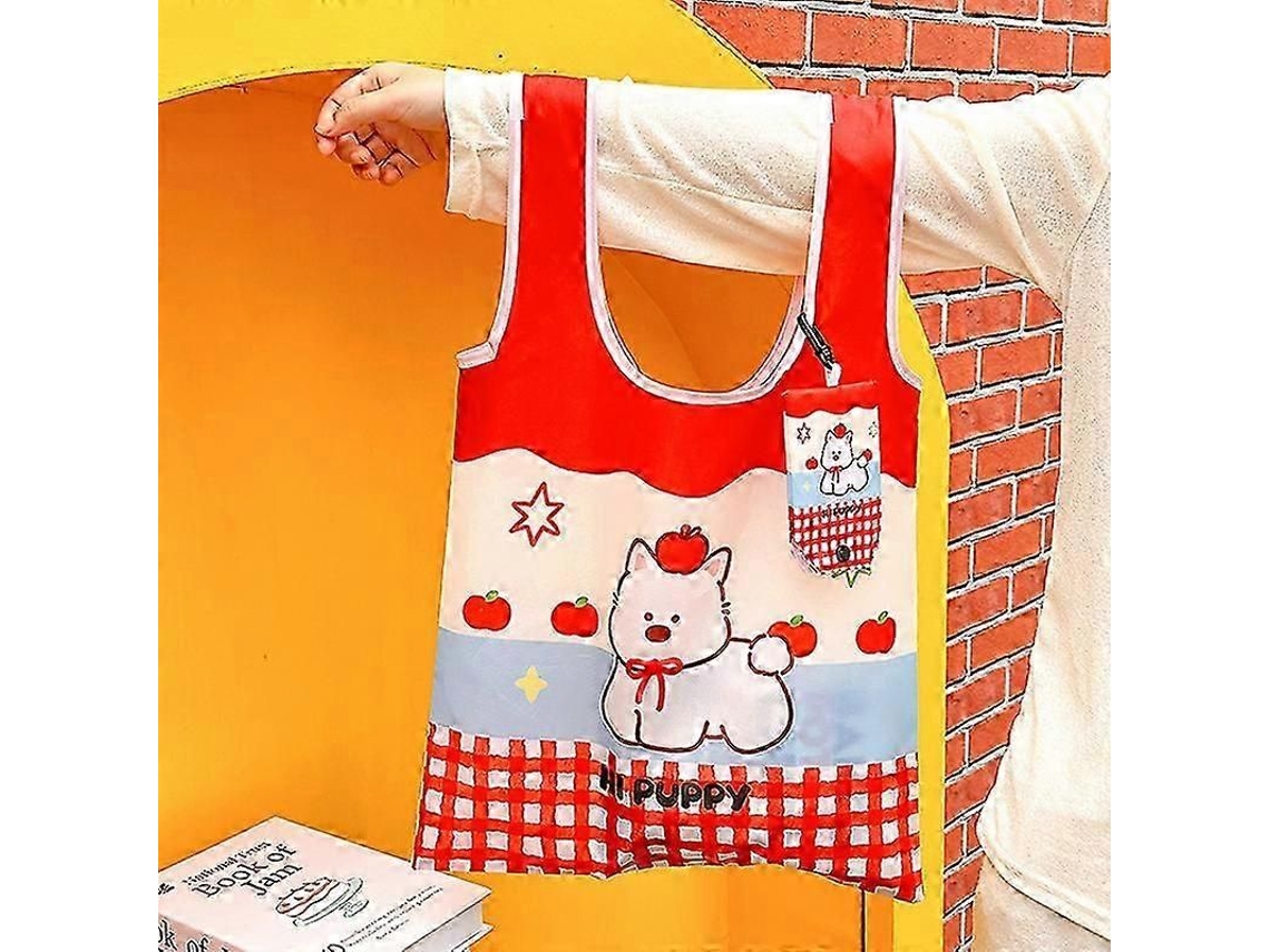 Bolsa De Mão Fofa Com Desenho Animado, Modelo 2025, Portátil, Reutilizável, Dobrável, Com Grande Capacidade, Ideal Para Compras E Compras. Ótima