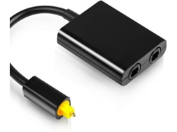 Xtvtx Divisor Óptico De Áudio 1 Para 2 Saídas, Distribuidor De Cabo Óptico Toslink, Adaptador De Fibra Óptica, Converte 14 Sss