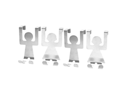 4 ganchos decorativos para quadros, cabides para porta, duplos, Slowmoose