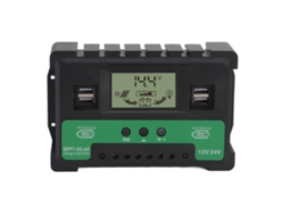 Controlador Solar 12v 24v 40a com LCD, 4 saídas USB 5v 2,5a S/MARCA
