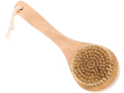 Escova De Banho Esfoliante Soft Breath Galpada Para Adultos, Tamanho Médio, Cabo De Madeira, Massagem Corporal