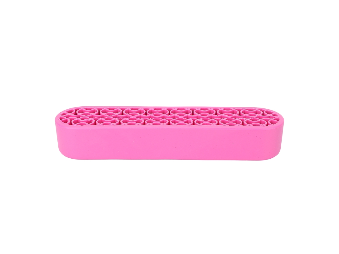 Suporte De Pincéis De Maquiagem Em Silicone Com Múltiplos Compartimentos Capacidade Grande Pequeno Tamanho Para Canetas De Unha Lar