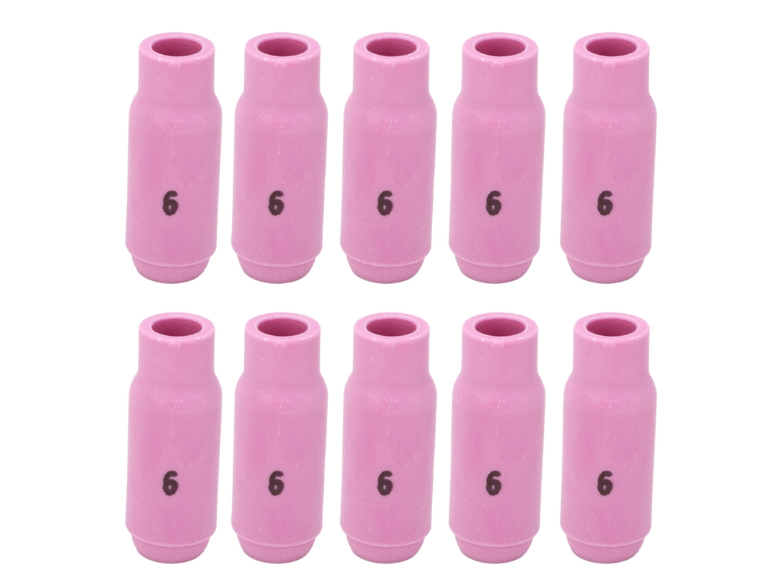 10 Peças Copo De Solda Tig 10n48 6 Bico Cerâmico Para Torcha Wp17 18 26 Kit De Acessórios