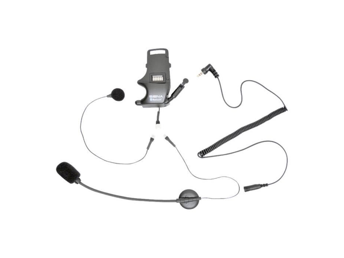 Kit de montagem de capacete Sena SMH A0304 para fones de ouvido com microfone e saída de áudio de 3,5 mm