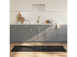 Vidaxl Tapete Retangular 60x200 Cm Bambu Cinzento