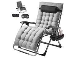 Cadeira Zero Gravity Cadeira Reclinável Zero Gravity de 33 Polegadas para Ambientes Internos e Externos VEVOR