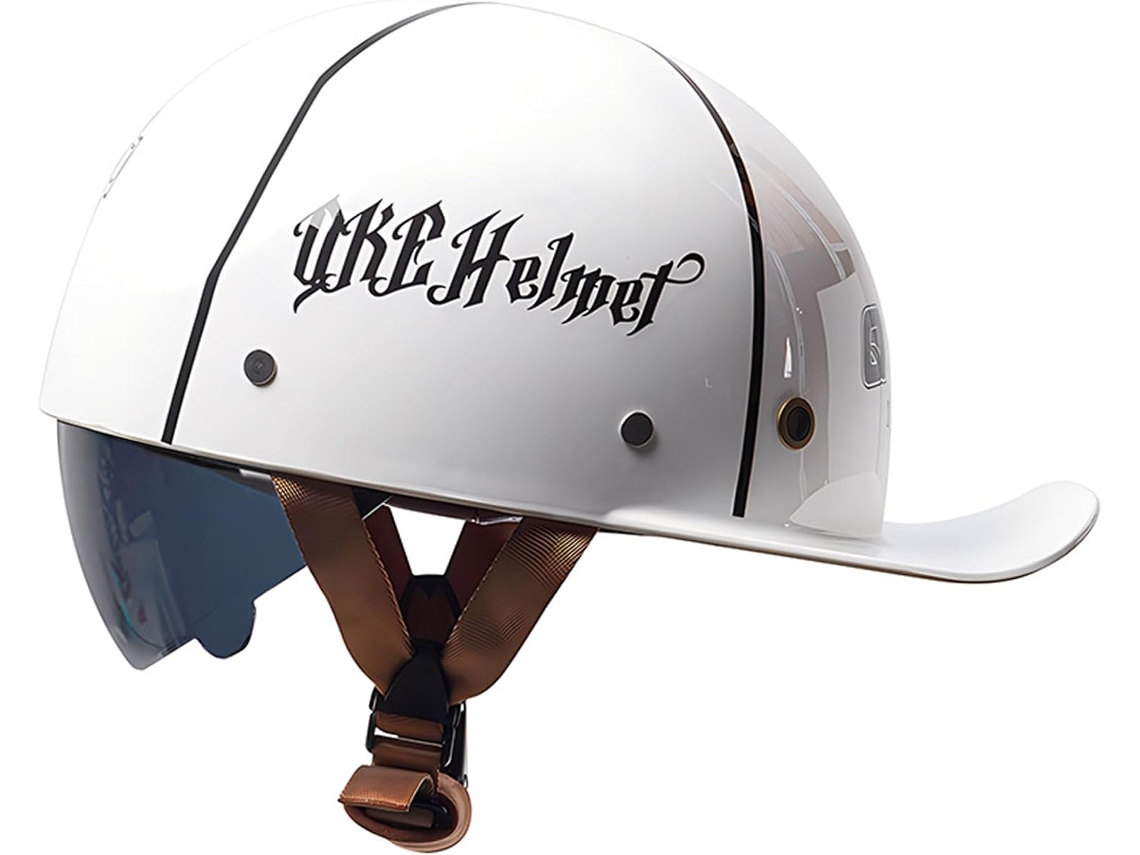 Capacete De Beisebol Estilo Boné, Capacete Aberto Estiloso Com Viseira Oculta, Capacetes De Beisebol Anticolisão Para