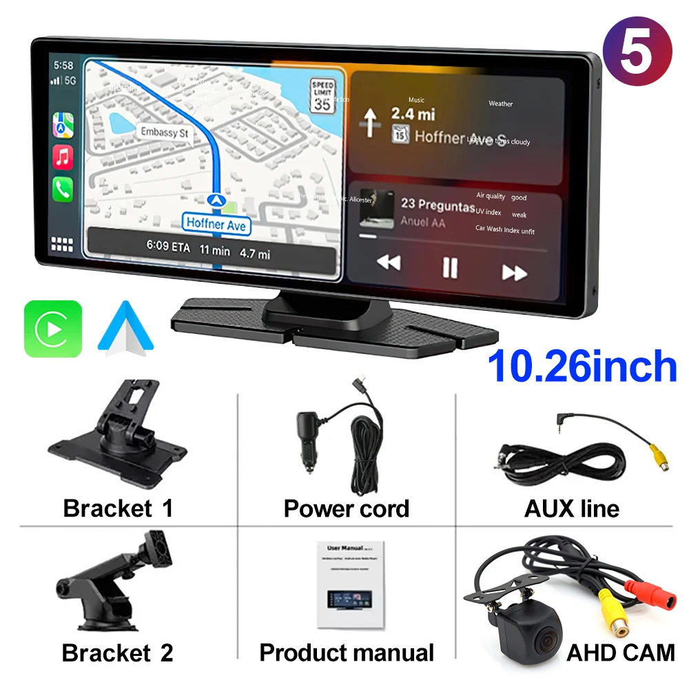 (ahd) Sistema Multimídia Integrado Ao Veículo, Tela Qled De 7 A 10,26 Polegadas Com Carplay Sem Fio