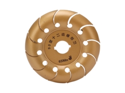 Disco De Esmerilhadeira Angular 90mm 12 Dentes Para Carving E Polimento Em Madeira - Marcenaria