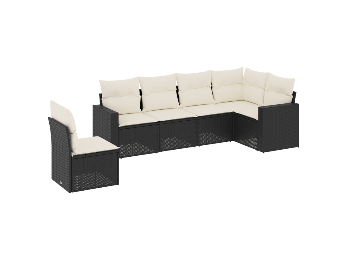 Garden Sofa Set, Garden Sofa Sets Vidaxl Preto Rattan / Vime (n/a)