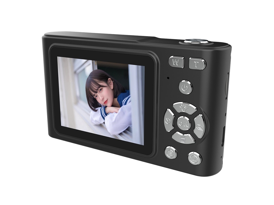 Câmera Digital com Tela Ips Hd de 2,4 Polegadas, Ccd com Cartão Tf de 32 Gb + Leitor de Cartão AQUAFORGE