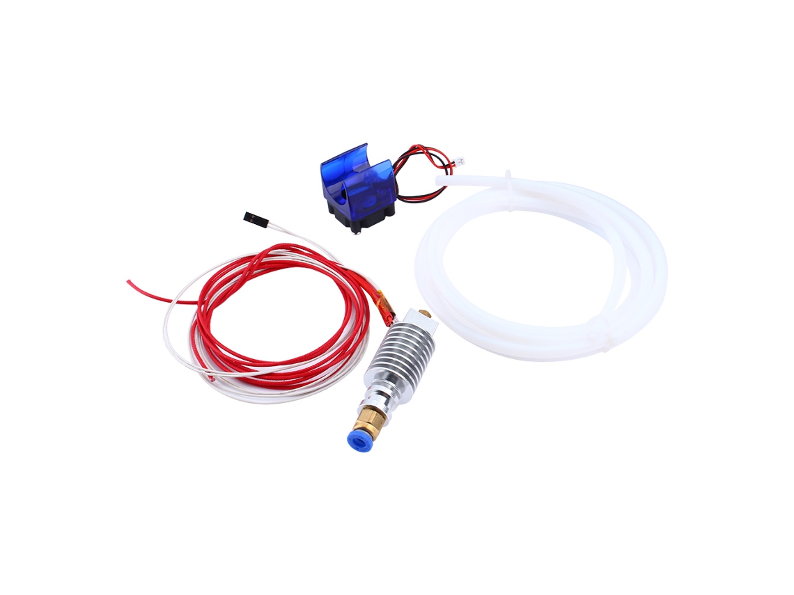 Bico Quente J-head Durável Filamento 0.4mm/3mm Para Extruder De Impressora 3d Com Tubo Ptfe E Cooler