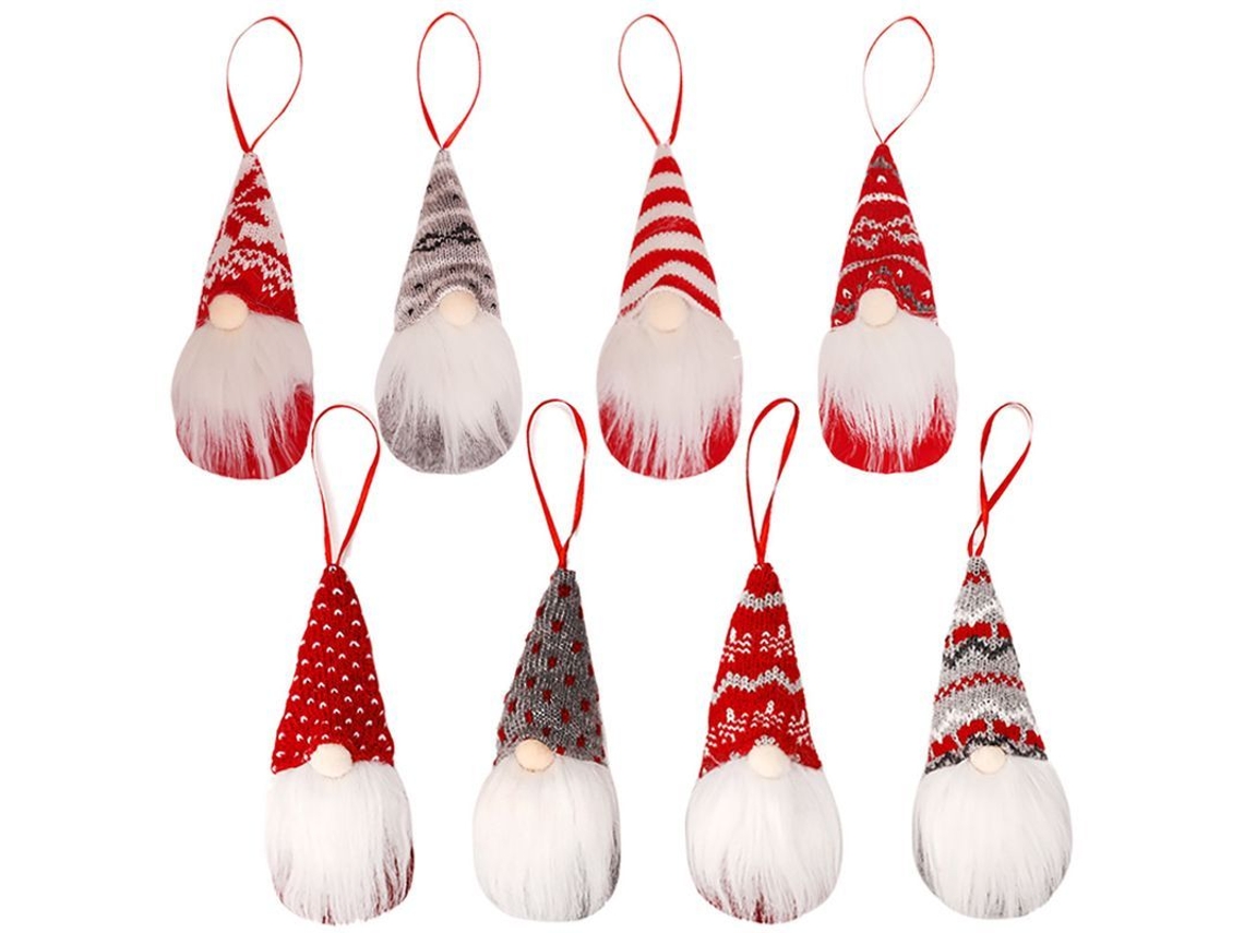 Muñecos de Navidad Sin Rostro Plush Gnome, 8 Piezas Decorativas para El Hogar Y Regalo de Buena Suerte