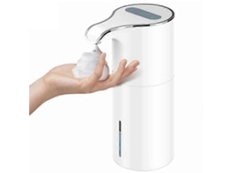 Lurelia Dispensador Automático De Espuma Sem Toque Usb 450 Ml Em Abs E Pp Branco