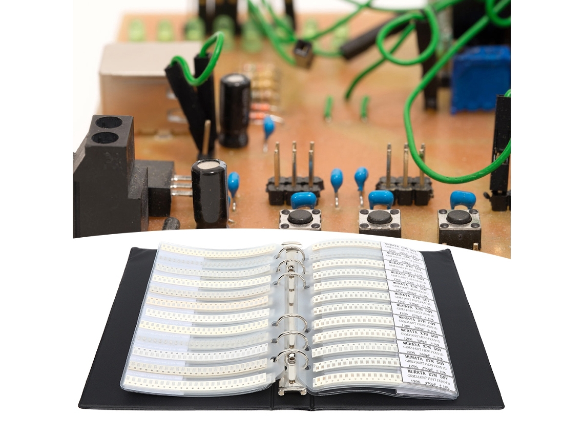 Kit De Capacitores Série 1206 Da Laxiscreed Com 80 Valores E Componentes Eletrônicos Essenciais