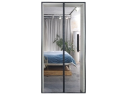 Mosquiteiro Magnético Para Porta E Janela, 140x240 Cm Cortinas Lona Proteção Contra Insetos, Preto