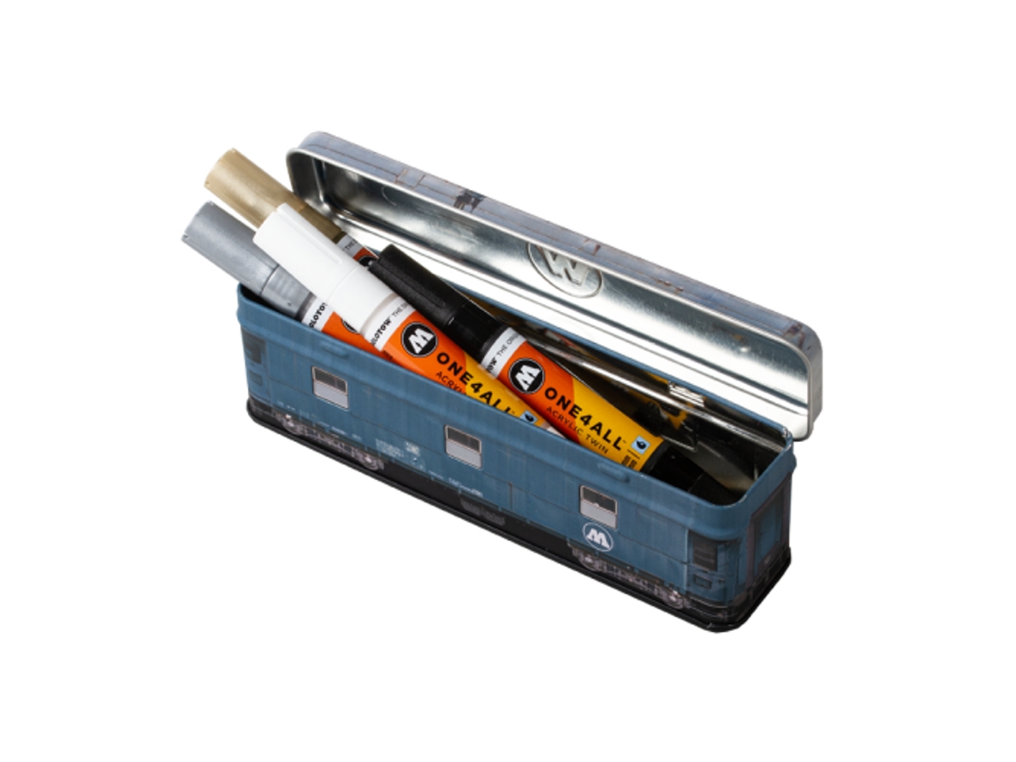 Caja De Acero Kit Markers Tren MOLOTOW