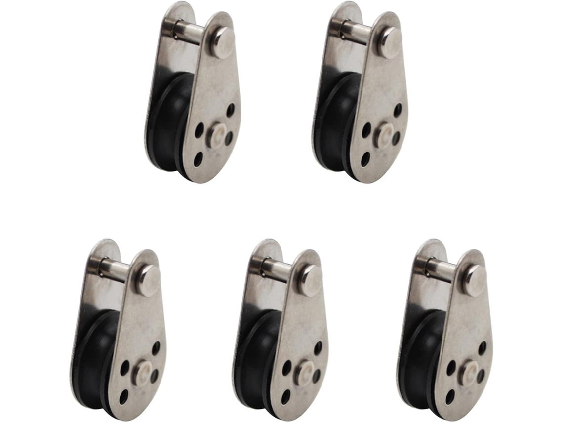 Conjunto De Polia Giratória Roda Única Para Corda Elevação, Ferramentas Polia, 5