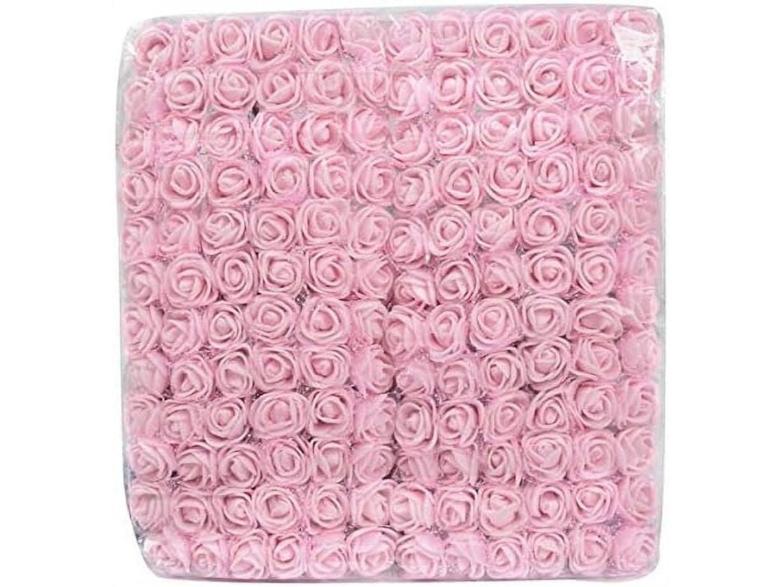 144 Cabeças de Rosas Artificiais, Pequenas Rosas Falsas para Projetos Diy, Flores para Casamento, Presilhas de Cabelo AQUAFORGE