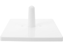 Suporte para Cabeça Manequim para Peruca: Branco com Base de Plástico –