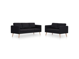 Sofa, Sofas Vidaxl Preto Tecido (n/a)