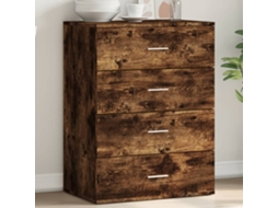 Aparador 60x39x80 cm Derivados de Madera de Roble Ahumado