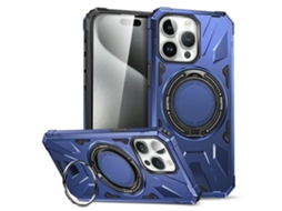 Suporte Casa Marinho Para Iphone 15 Pro Max Pele Sintética Azul