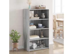Armario alto 70x41x124 cm Derivados de madera Gris Sonoma