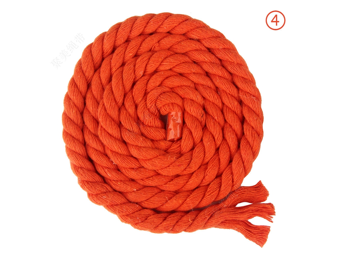 Lurelia Corda Macramê Algodão 8 Mm X 20 M 3 Fios Para Tricô Decoração Diy