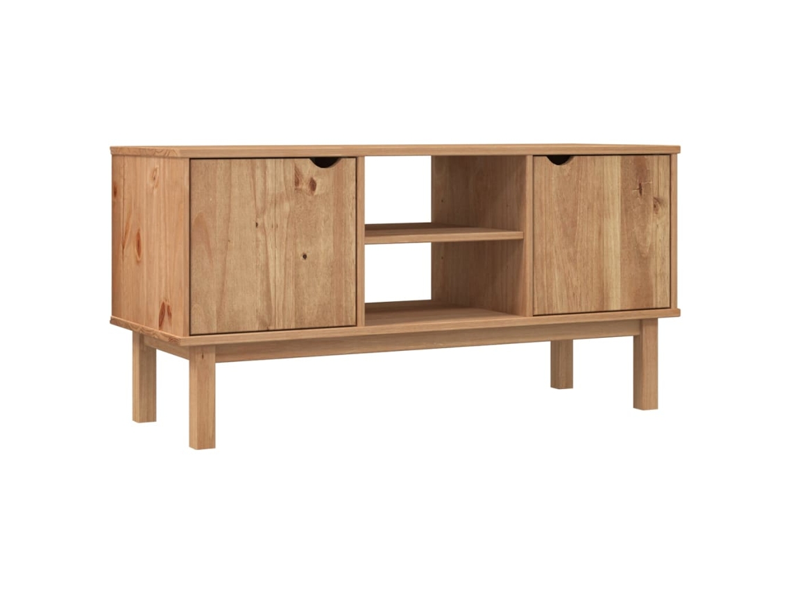 Tv Cabinet, Tv Cabinets Vidaxl Marrom Madeira De Pinho (n/a)