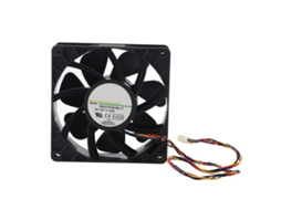 Ventoinha De Resfriamento 12v 5.0a 7500rpm 4pins Preta Para Antminer S7 S9 Luz Dourada
