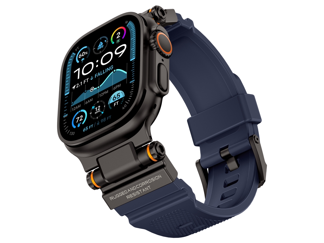 Bracelete para Apple Watch 44/45/46/49mm XIAOMOYU (preto Azul)