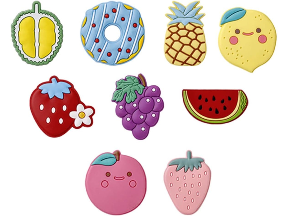 Ímãs De Frutas 3d Ushobe Para Geladeira, Pacote Com 9 Peças
