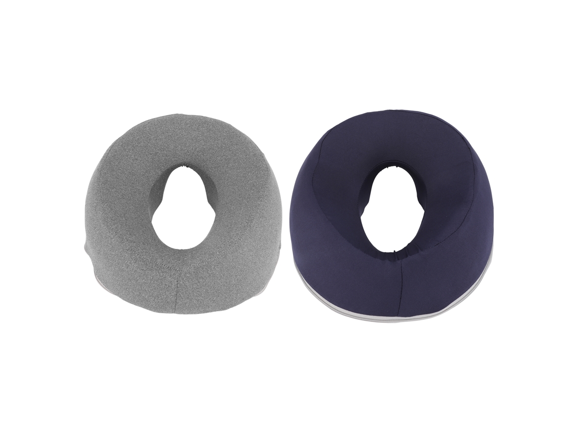 Conjunto de 2 Travesseiros de Espuma Viscoelástica para Cama, Beleza e Massagem, com Design Ergonômico e Toque Macio