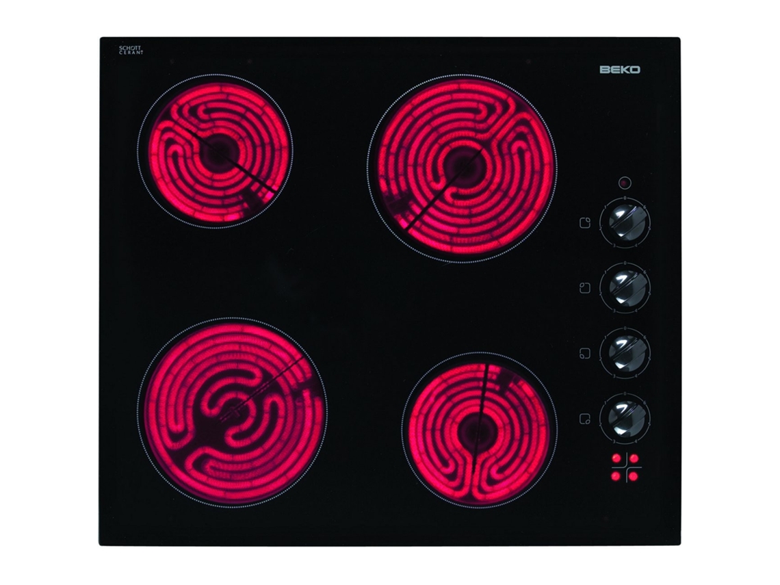 Placa de Vitrocerâmica BEKO HIC64100 (Elétrica - 58 cm - Preto)
