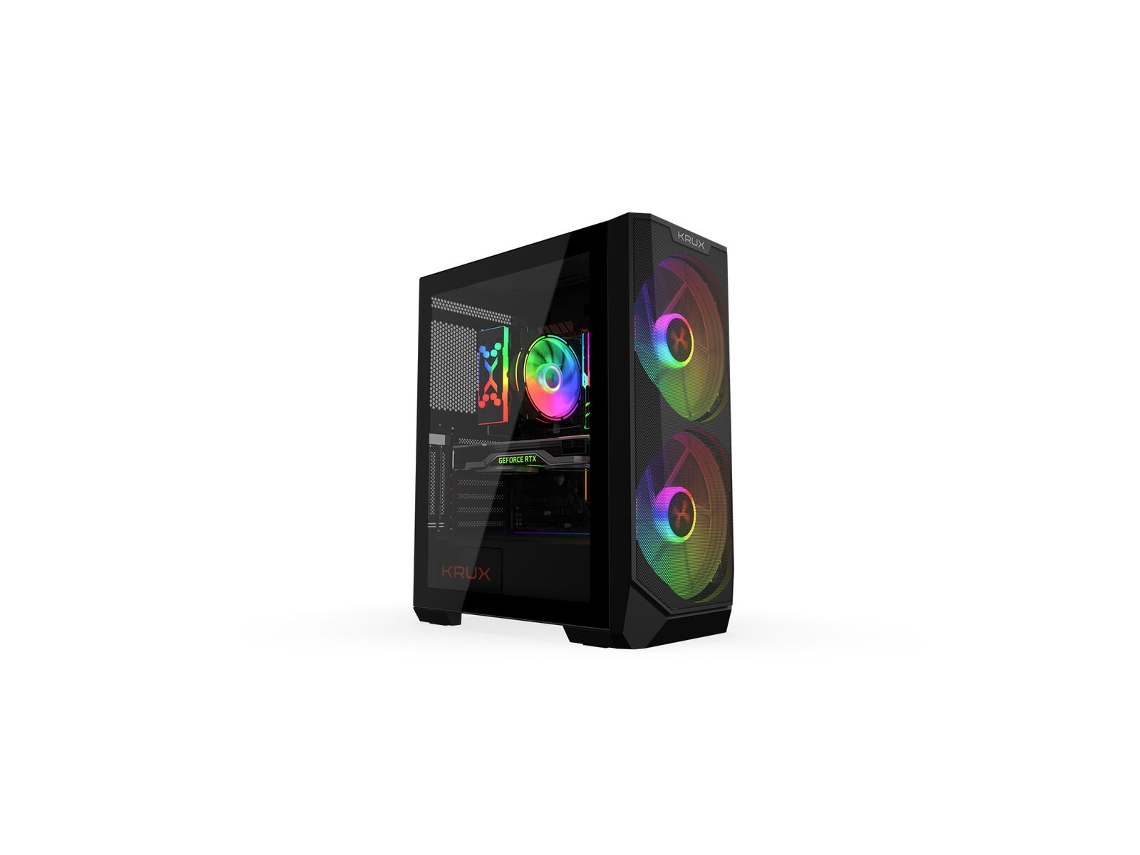 Caixa Semitorre Atx KRUX Vortex Preto