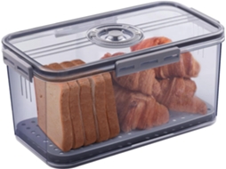 Caixa Para Conservar Pão, Com Tampa, Fecho Hermético, Para Bancada, Cozinha E Armazenamento Doméstico