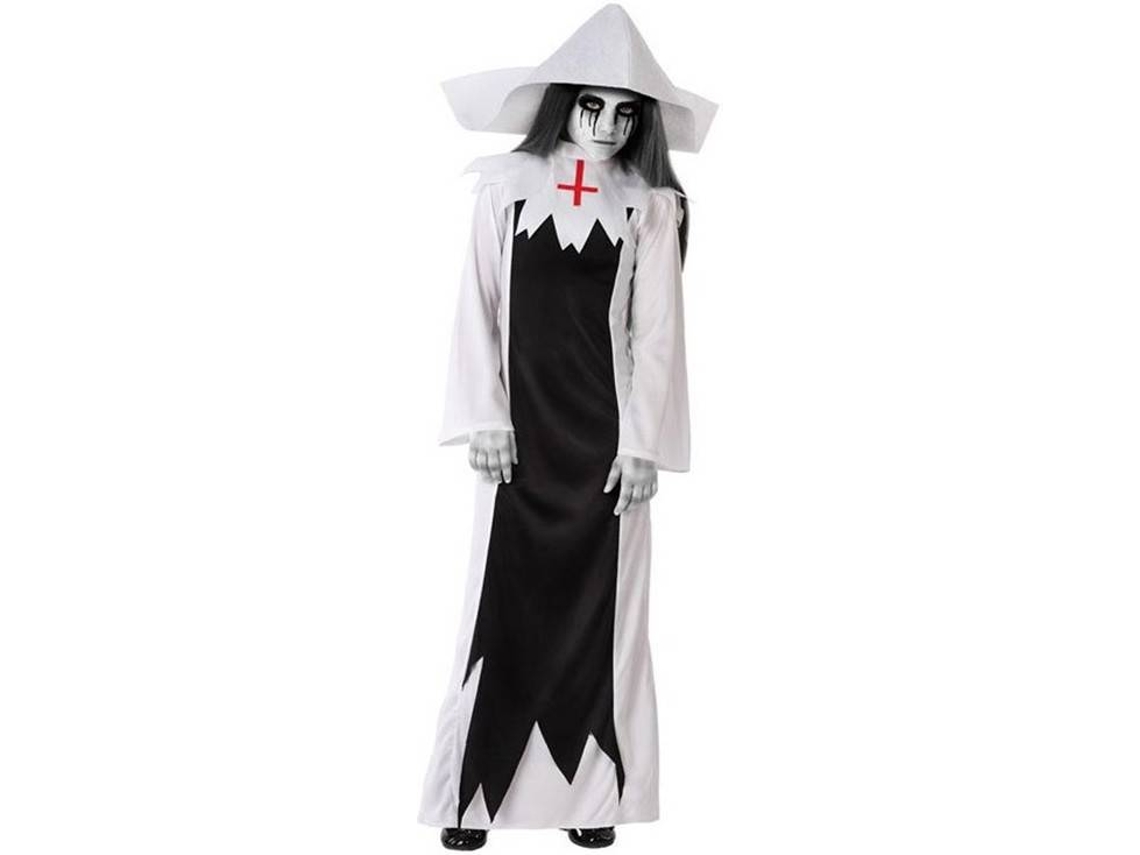 Fato de Menina ATOSA Freira Zombie Branca (Tam: 7-9 Anos)