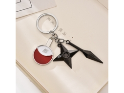 Chaveiro Ninja Com Pingente Em Forma De Dardo Shuriken (uchiha) Chrui