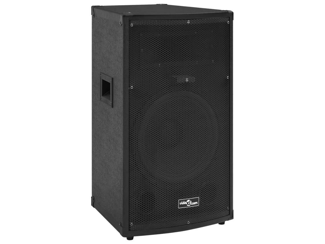 Vidaxl Coluna Palco Hifi Profissional Passiva 1000 W 37x37x64 Cm Preto